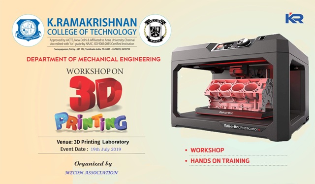 3D Printing Workshop 2019